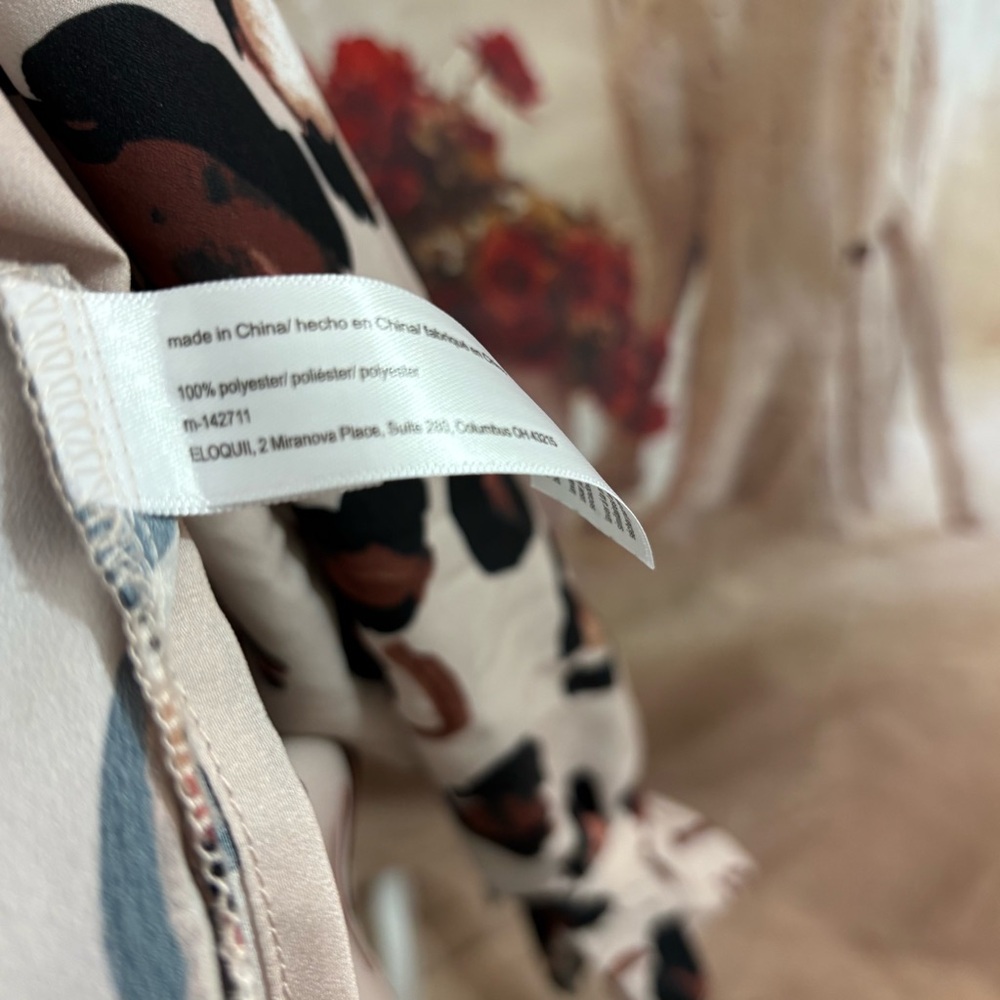 Eloquii Eloquii Brown and Red Leopard Print Blouse Relaxed Fit - Picture 9 of 10